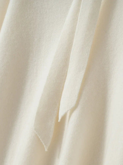 | Cashmere Pullover with Scarf Collar