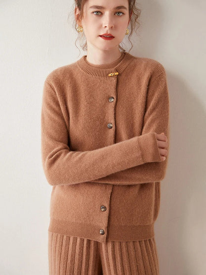 | Cashmere Button Cardigan