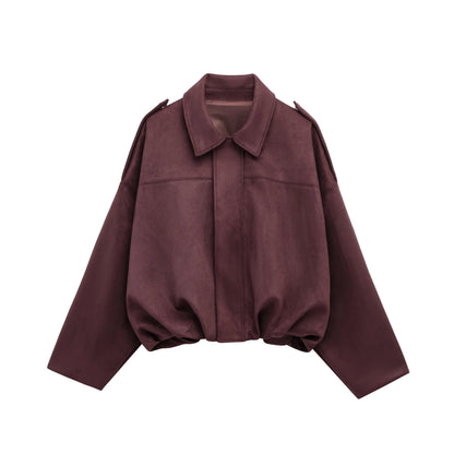 | Women's Suede Bomber