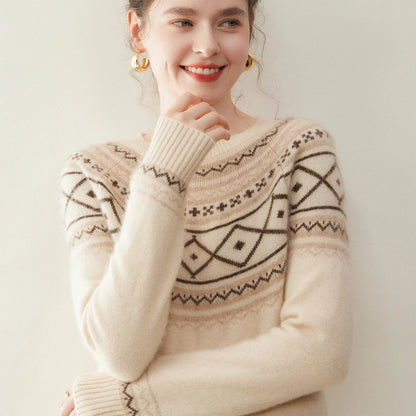 | Alpine Jacquard Cashmere Knit