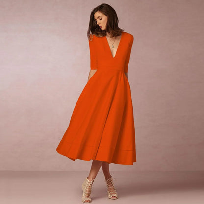 Paige | Women Ivoire Midi Dress Fitted Elegant Cut