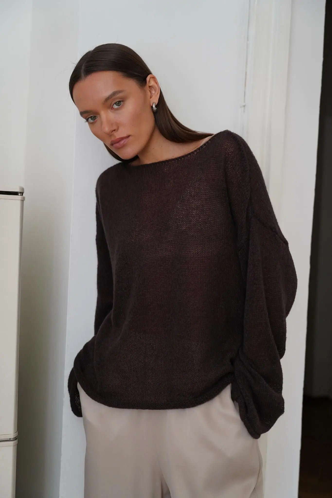| Relaxed Crewneck Sweater