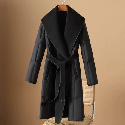 | Wool-Collar Down Coat
