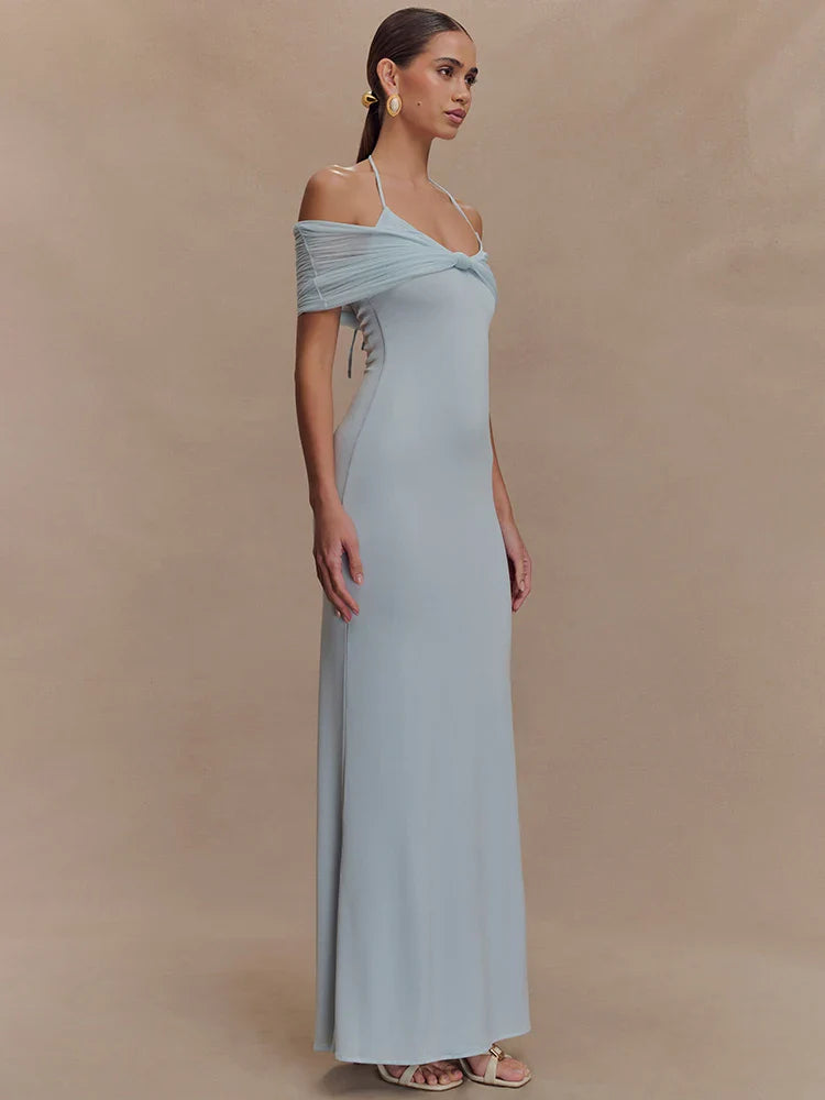 Strapless Sleeveless Club Long Bodycon Dress