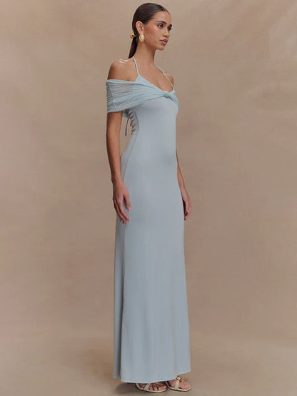 Strapless Sleeveless Club Long Bodycon Dress