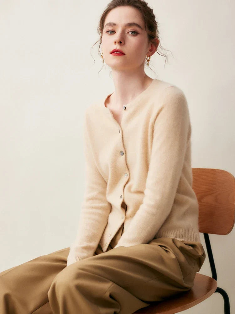 | Cashmere Crew Cardigan