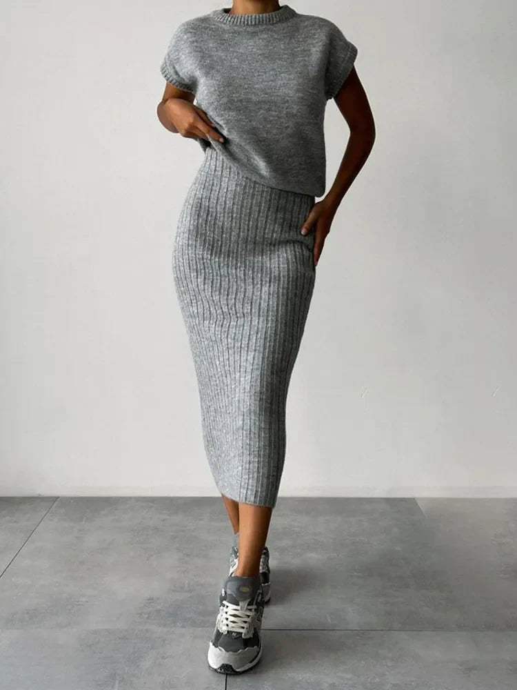 | Rib Sleeveless Set