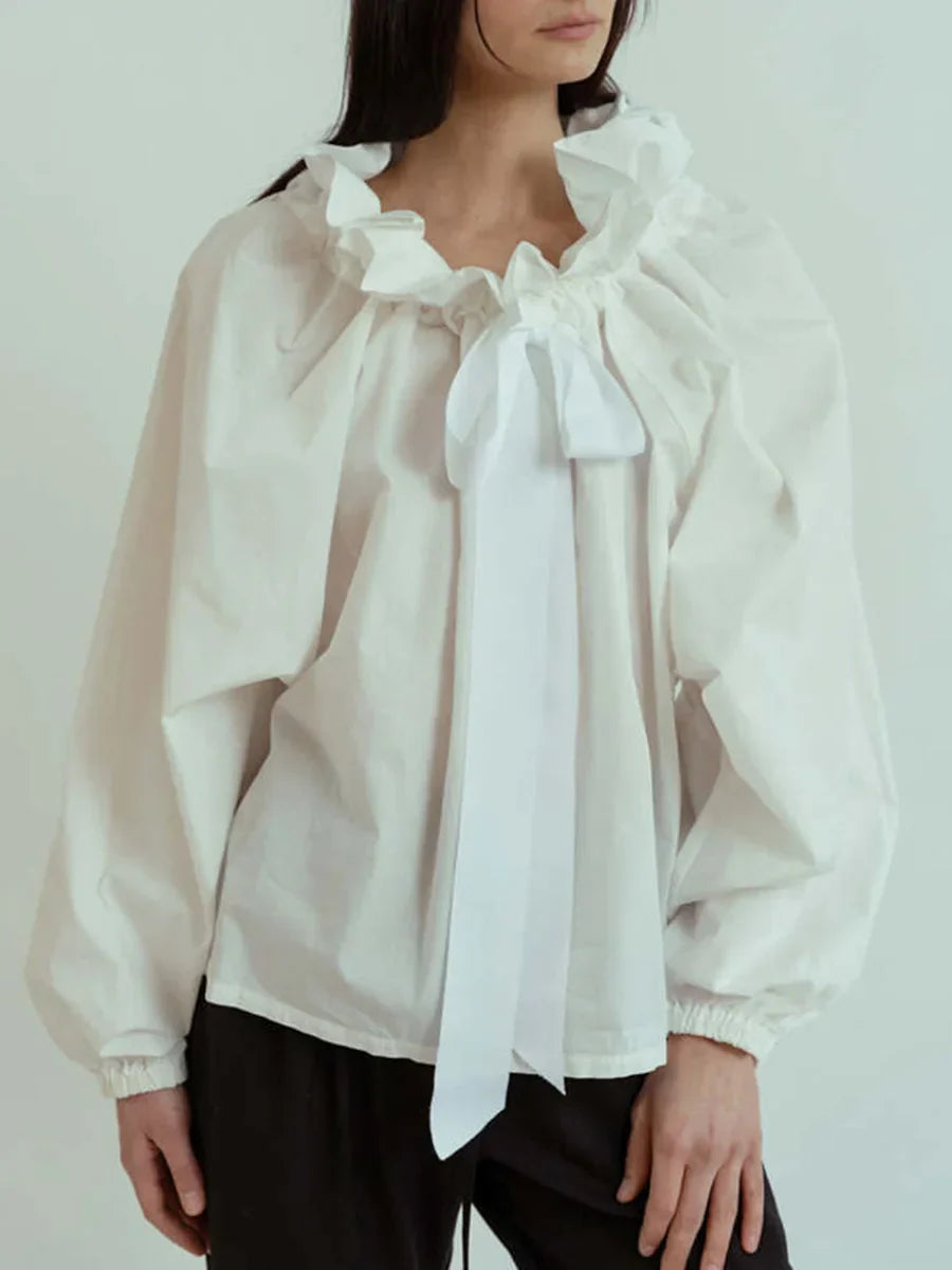 | Puffed Cotton Blouse