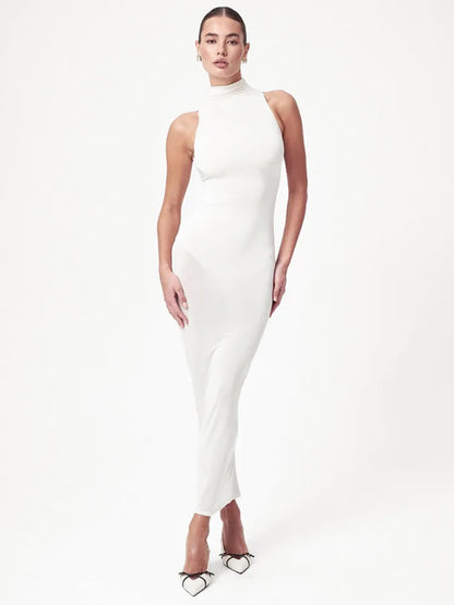 Sheer Off-shoulder Bodycon Vacation Dress