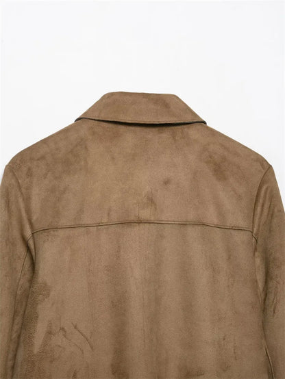 | Suede Cropped Jacket