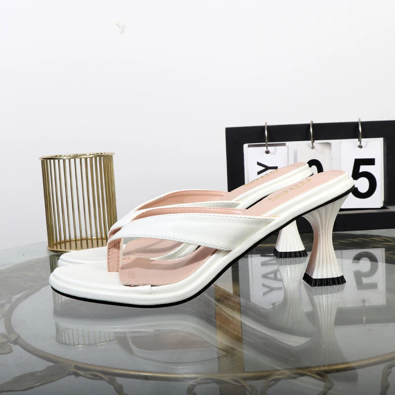 Luxury high-temperament ladies sandals, flip flops, and heels