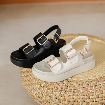 | Leather Platform Sandal