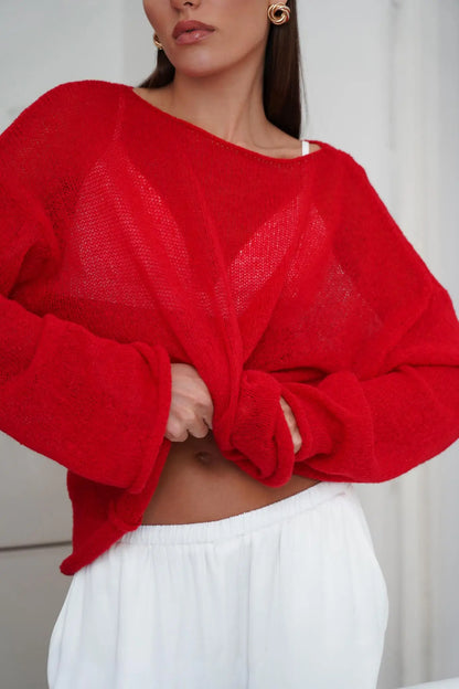 | Relaxed Crewneck Sweater