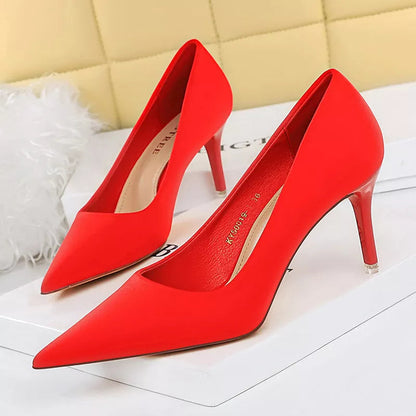 Purple High Heels Stiletto Luxury Party Shoes for Fashionable Women