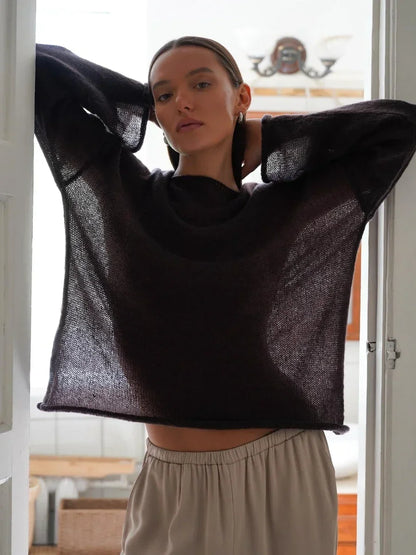 | Relaxed Crewneck Sweater