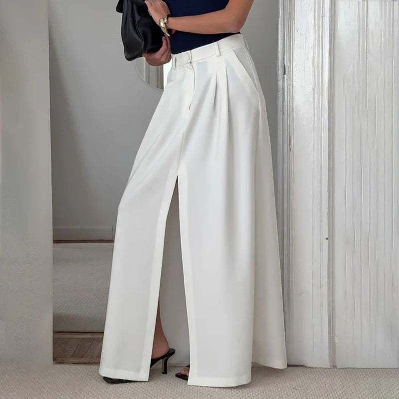 Casual Slit A-line Hem Skirt
