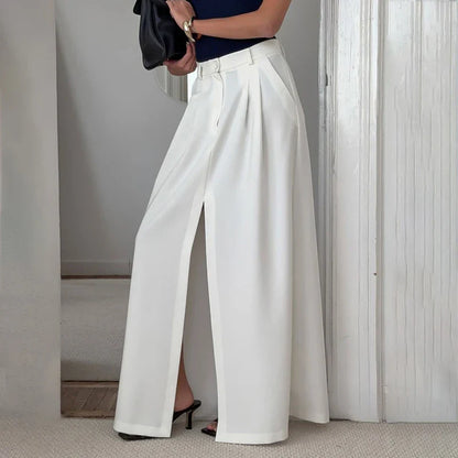 Casual Slit A-line Hem Skirt