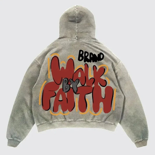 Harajuku Graphic Pullover Hoodie