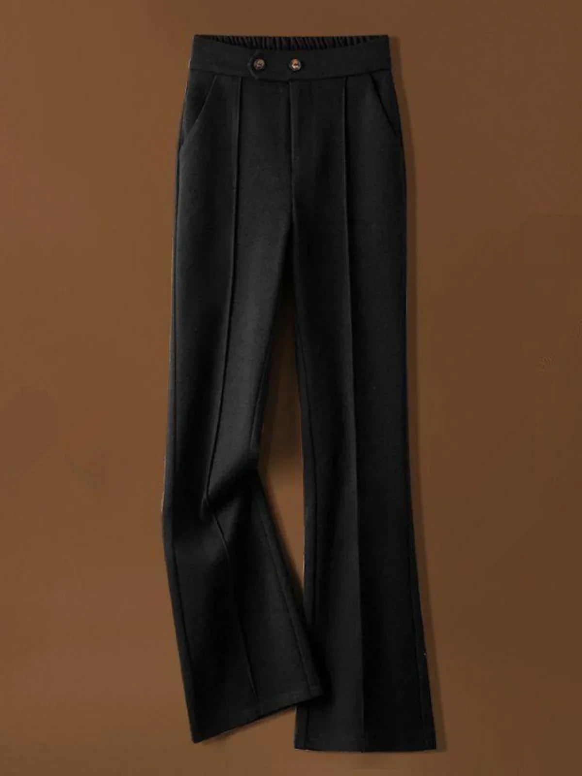 | Wool-Blend Flare Trousers
