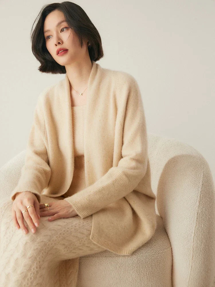 | Cashmere Shawl Sweater