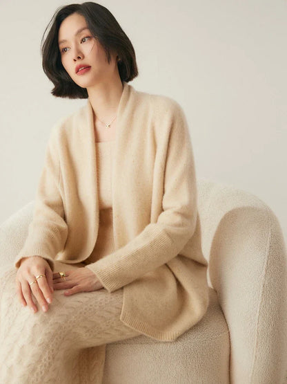| Cashmere Shawl Sweater