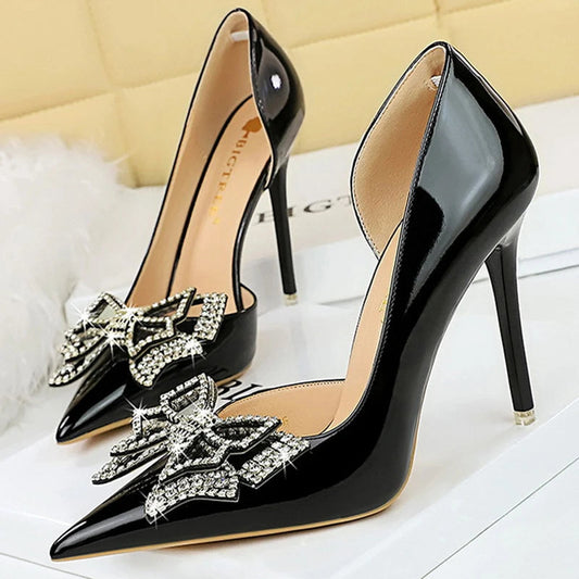 Red Patent Leather Women Pumps High Heels