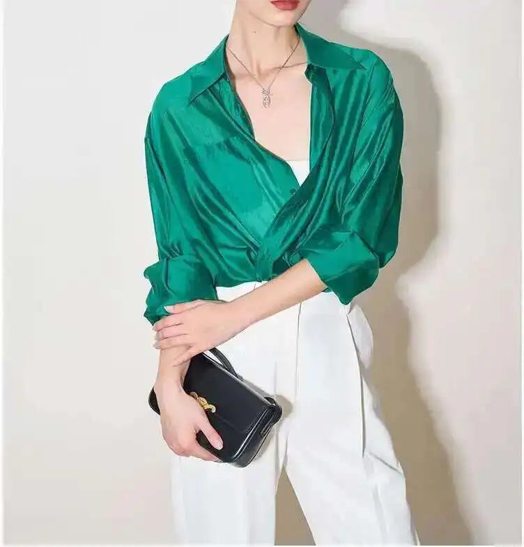 | Silk Poplin Blouse