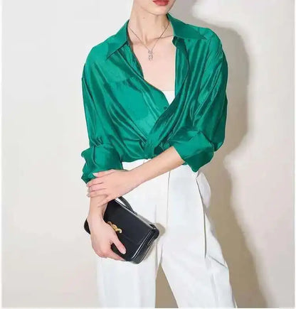 | Silk Poplin Blouse