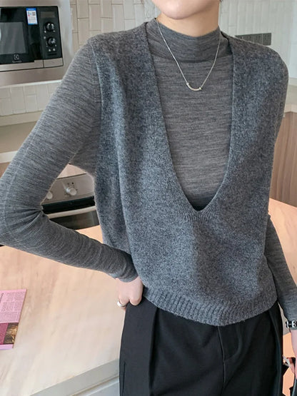 | Deep-V Wool Vest