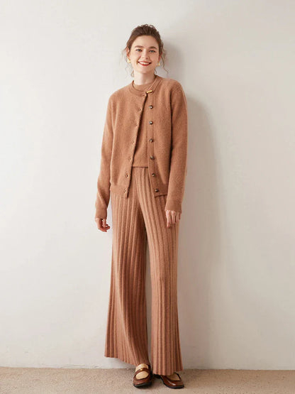 | Cashmere Button Cardigan