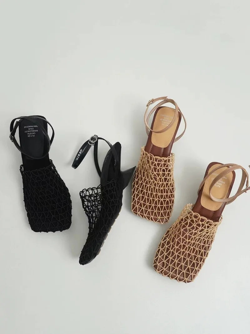 | Mesh Weave Heels