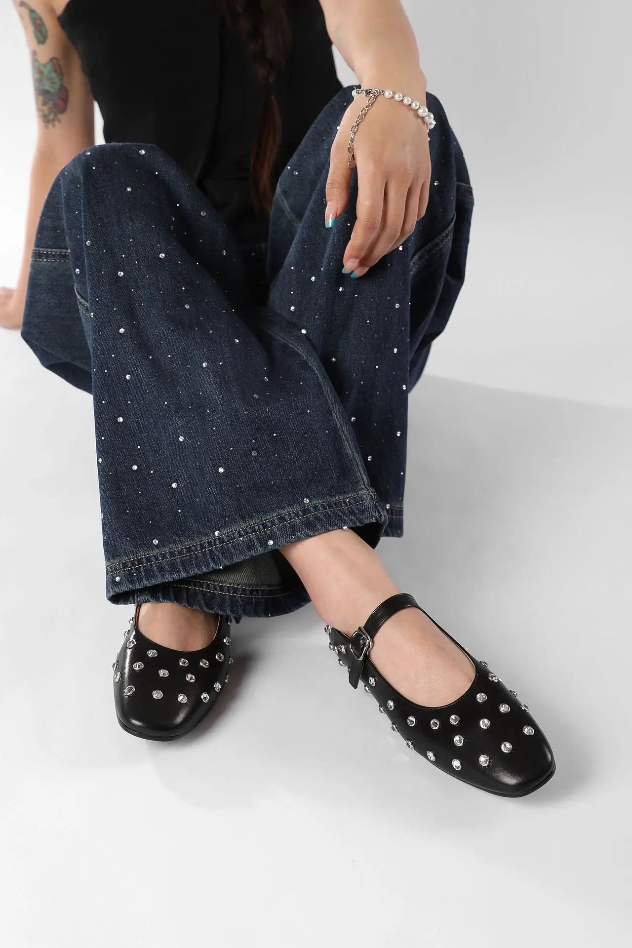 | Studded Mary Janes