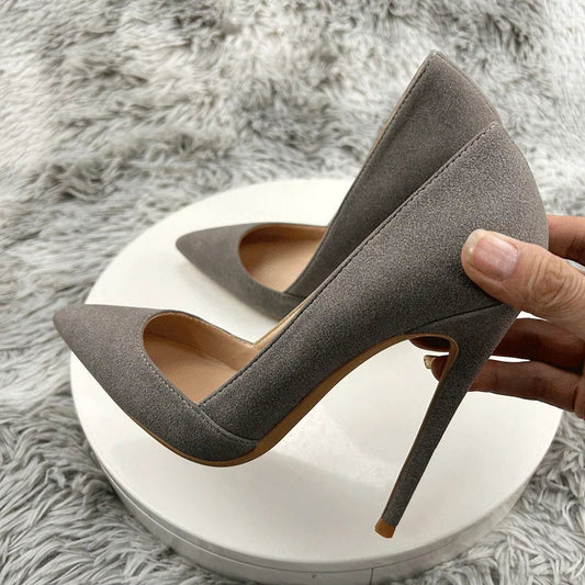 Flock Pointy Toe High Heels for Sexy Women