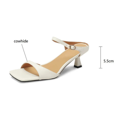 | Leather Heel Mules