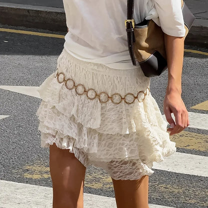 Elenor Tiered Lace Skirt