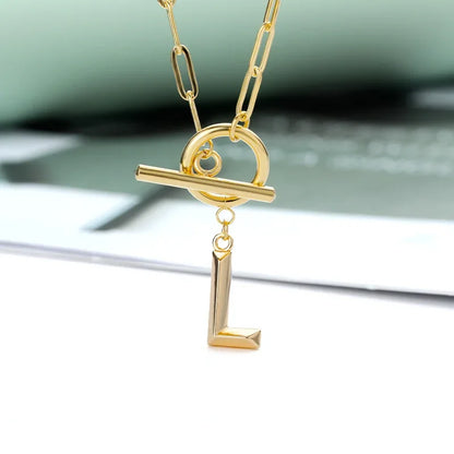 The Initial Toggle Necklace