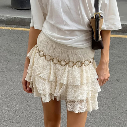 Elenor Tiered Lace Skirt