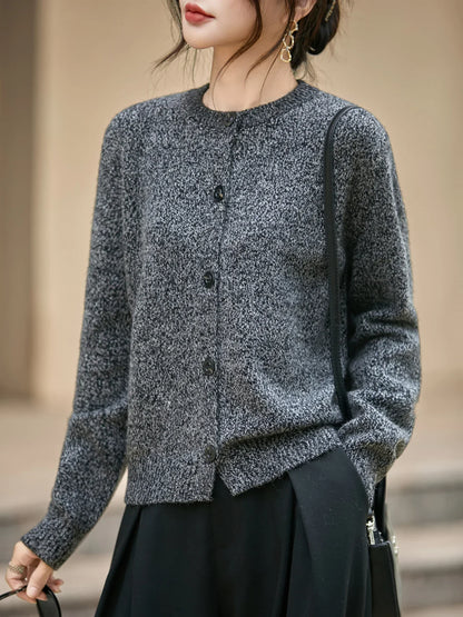 | Chunky-Knit Alpaca-Blend Cardigan