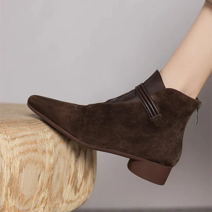 | Italian Crest Suede Boots