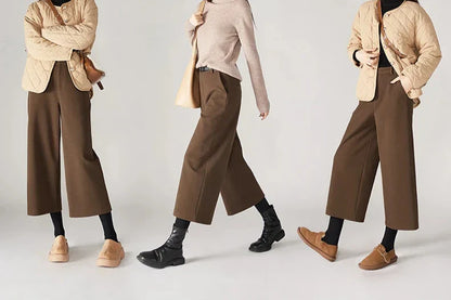 | Woolen Wide Leg Pants
