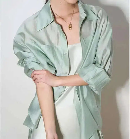| Silk Poplin Blouse