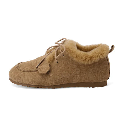 | Suede Wool Moc Boots