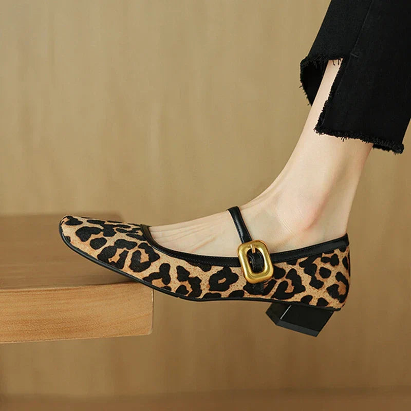 | Leopard Mid-Heels