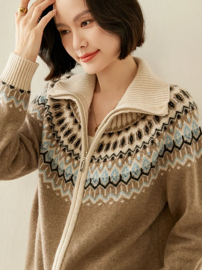 | Cashmere Zip-Up