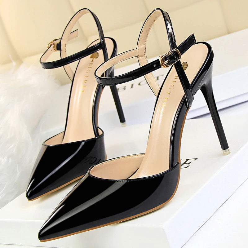Patent Leather Stiletto Heels for Women - Sexy Party Pumps