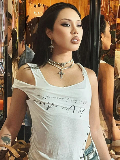Ruched Side Slit Crop Top