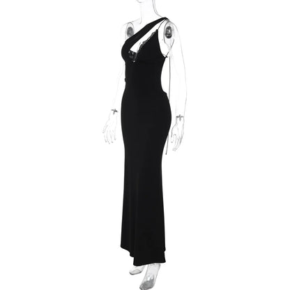 Cut Out Bandage Backless Maxi Dress