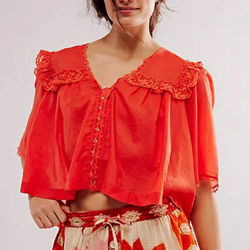 | Ruffle Blouse