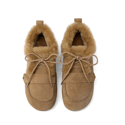 | Suede Wool Moc Boots