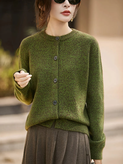 | Chunky-Knit Alpaca-Blend Cardigan